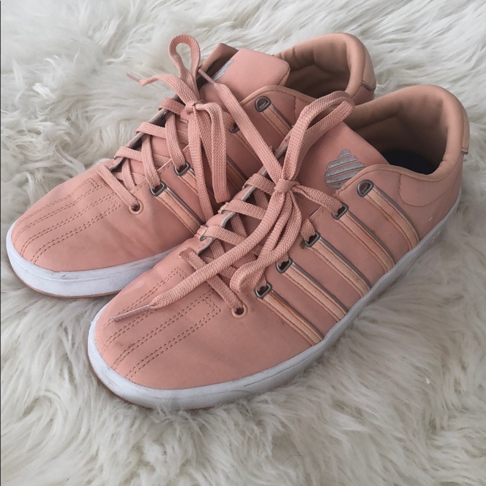 K-Swiss salmon sneakers size 9.5